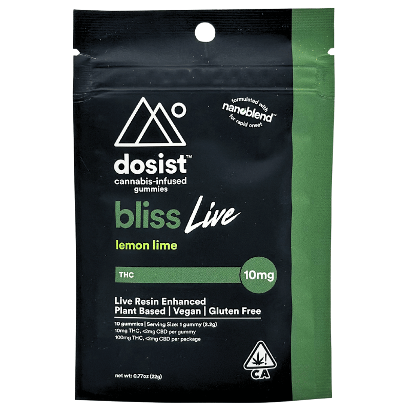 Dosist - Bliss - Live Lemon Lime - Gummies - 10pk - 100mg