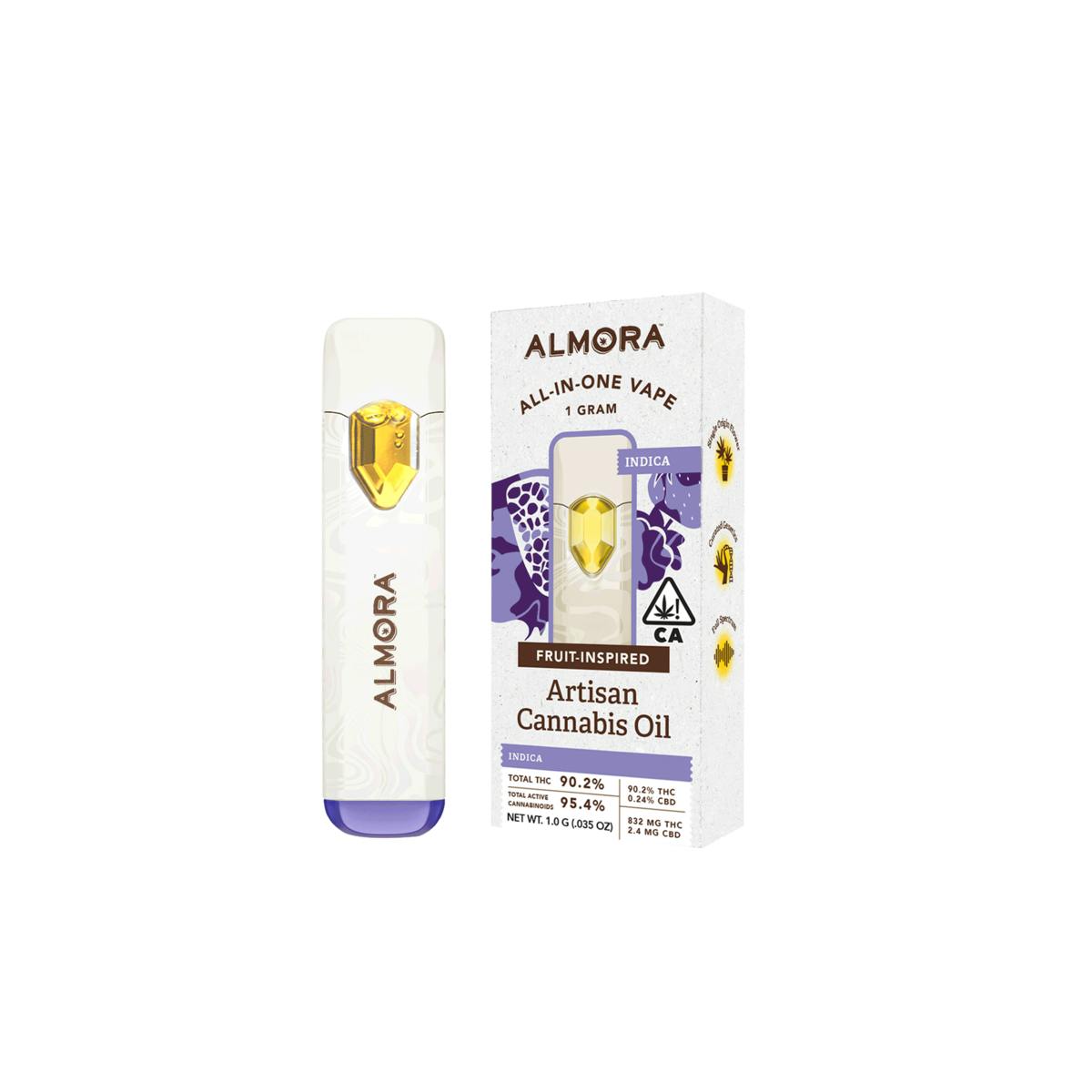 Almora Farm | Disposable | Fruit Live Resin | Grape Ape | 1g