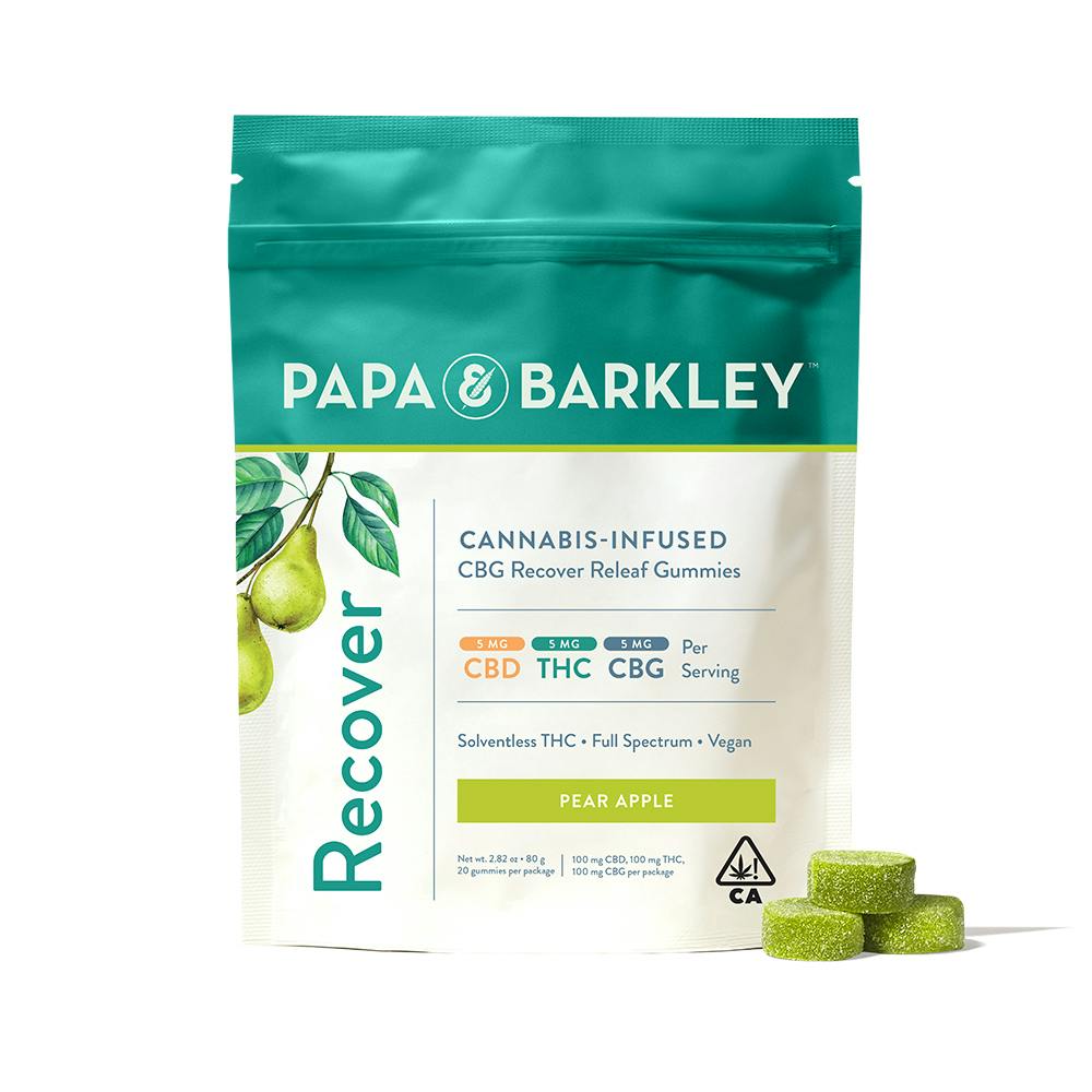 Releaf Gummies 1:1:1 THC:CBD:CBG 20pk - Pear Apple
