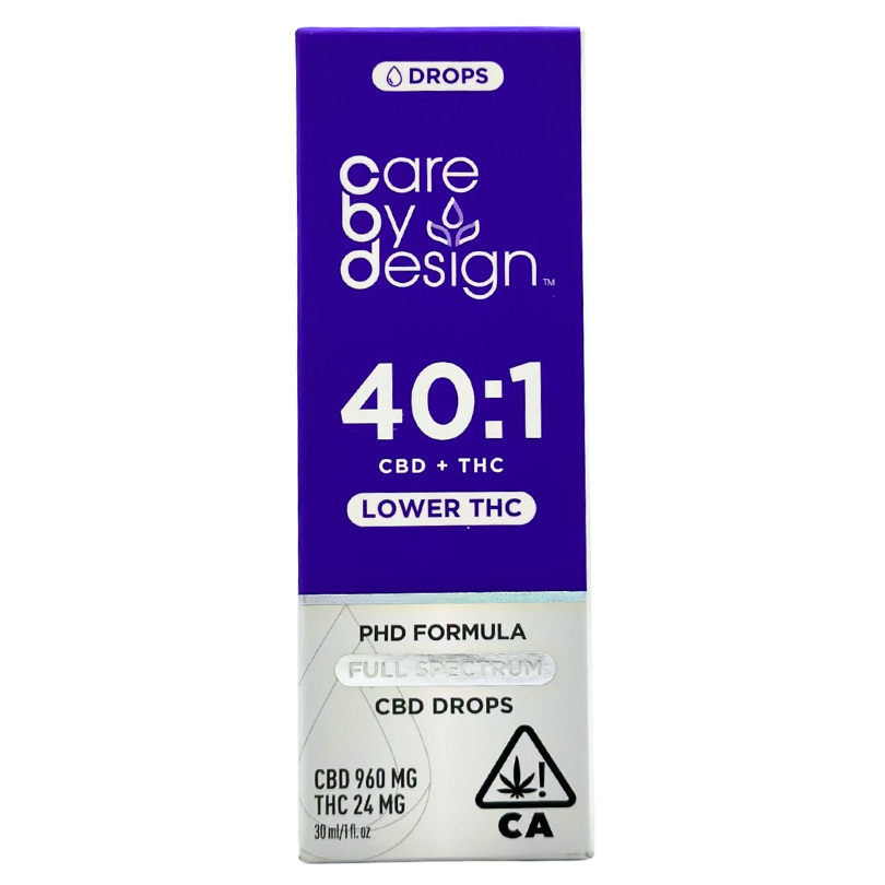 Care By Design - 40:1 - Full Spectrum CBD Drops - Tincture - 30ml