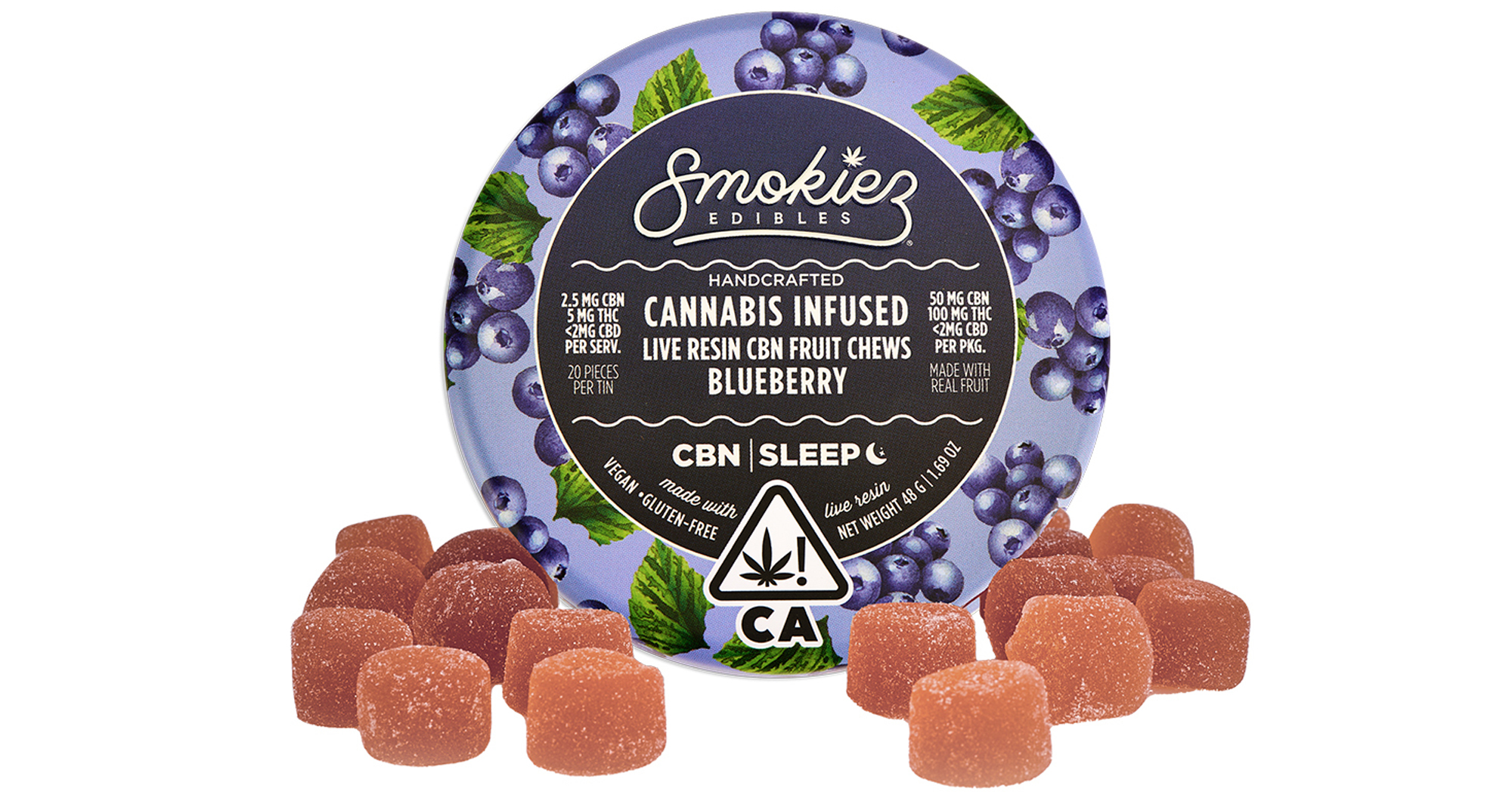 【ミミ】Lychee Berry＋ Sesame Bean2点セット Mission Valley - Smokiez Edibles - Blueberry 2:1 THC:CBN