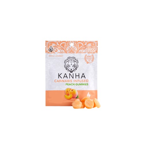 KANHA - Peach 4:1 CBD/THC Gummies - 100mg/25mg - Edible