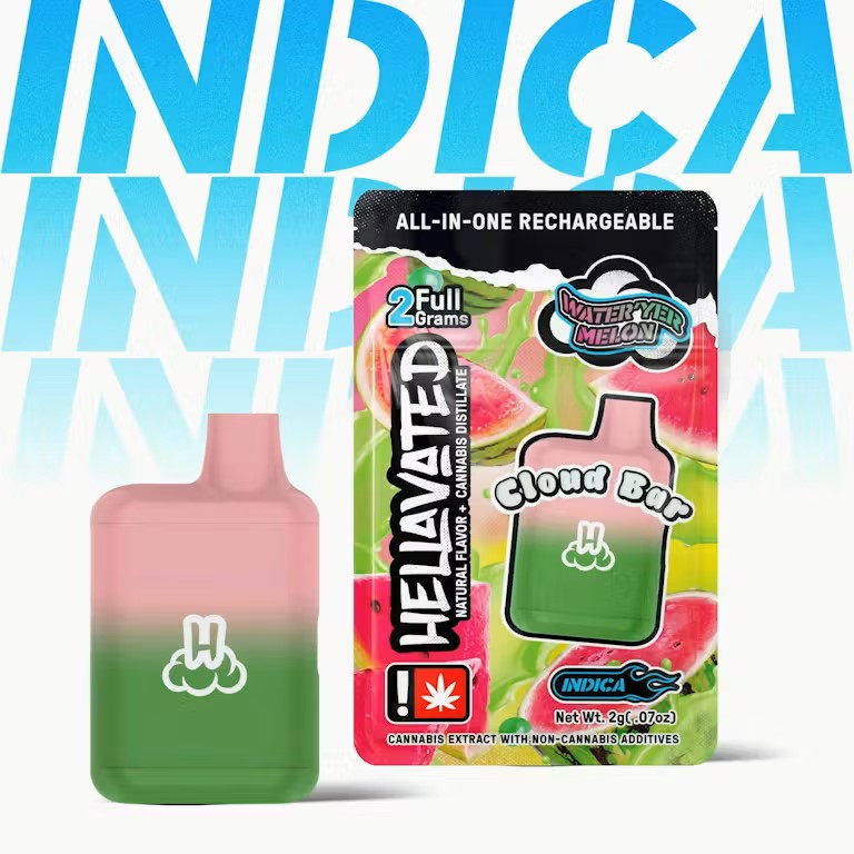 Hellavated Cloud Bar Water'Yer Melon 2g