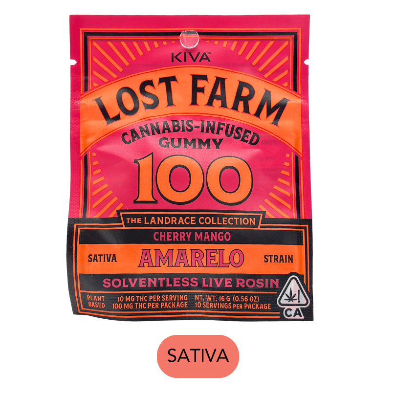 Lost Farms - Single - Cherry Mango Amarelo - Gummies - 100mg