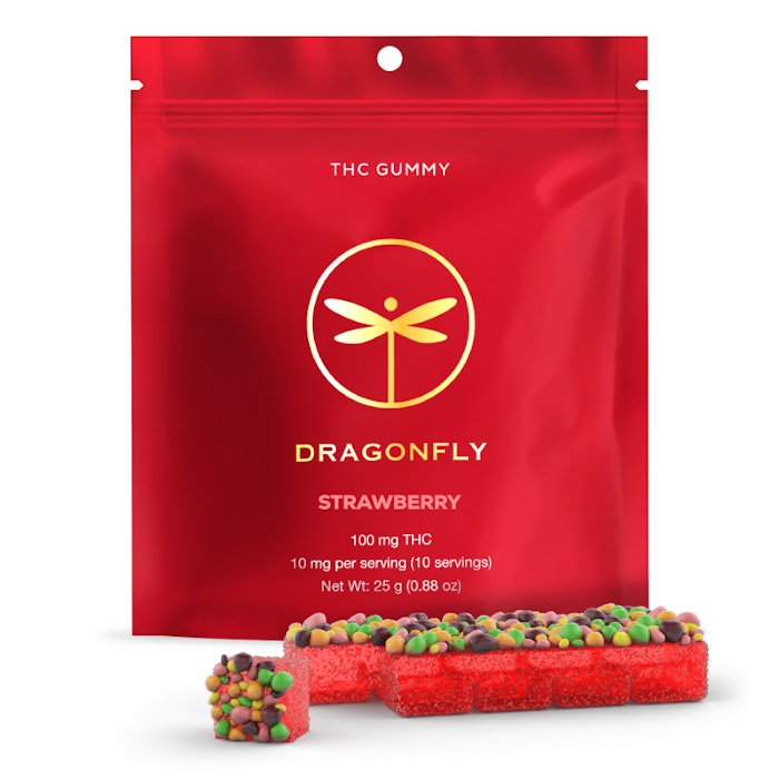 Strawberry Clusters 10mg Gummies 10 Pack | Dragonfly