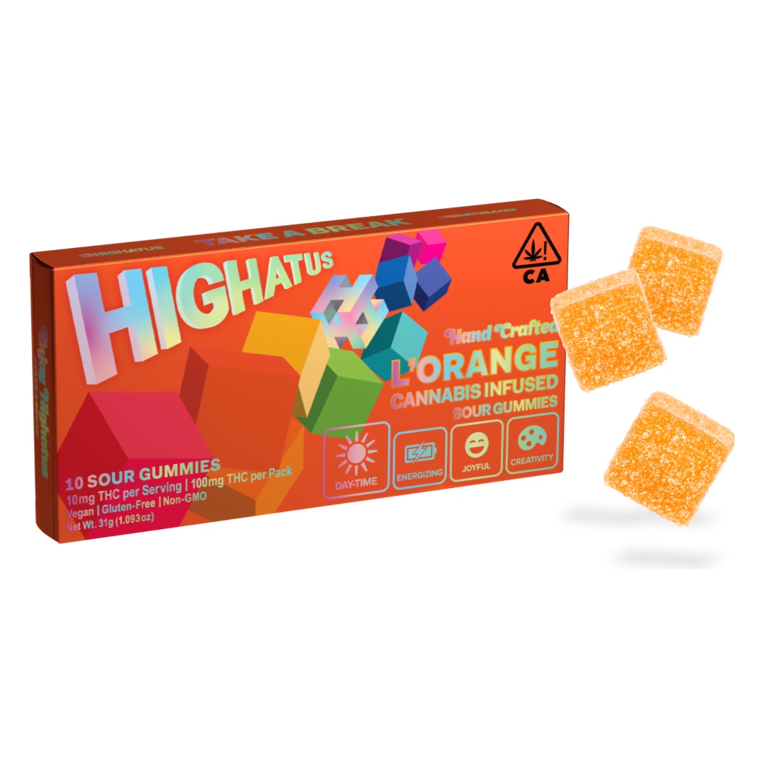 [Highatus] Sour Gummies - 100mg - L'Orange (S)