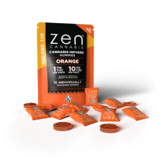 10pk 1:10 Orange Gummies