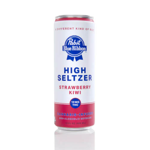 PABST BLUE RIBBON: Strawberry Kiwi High Seltzer 10mg (H)