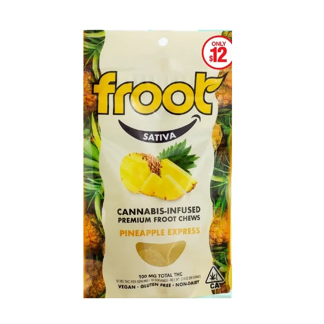 Froot Gummies 100mg Pineapple Express