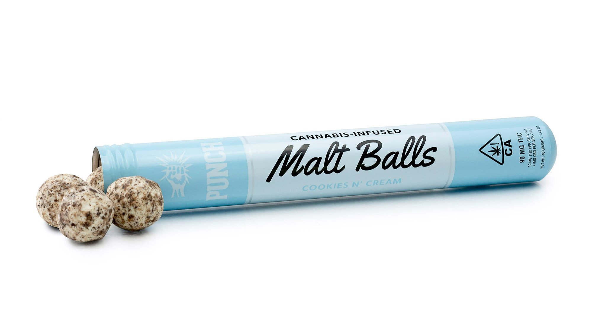 Mission Valley Punch Edibles Cookies N' Cream Malt Balls 100mg