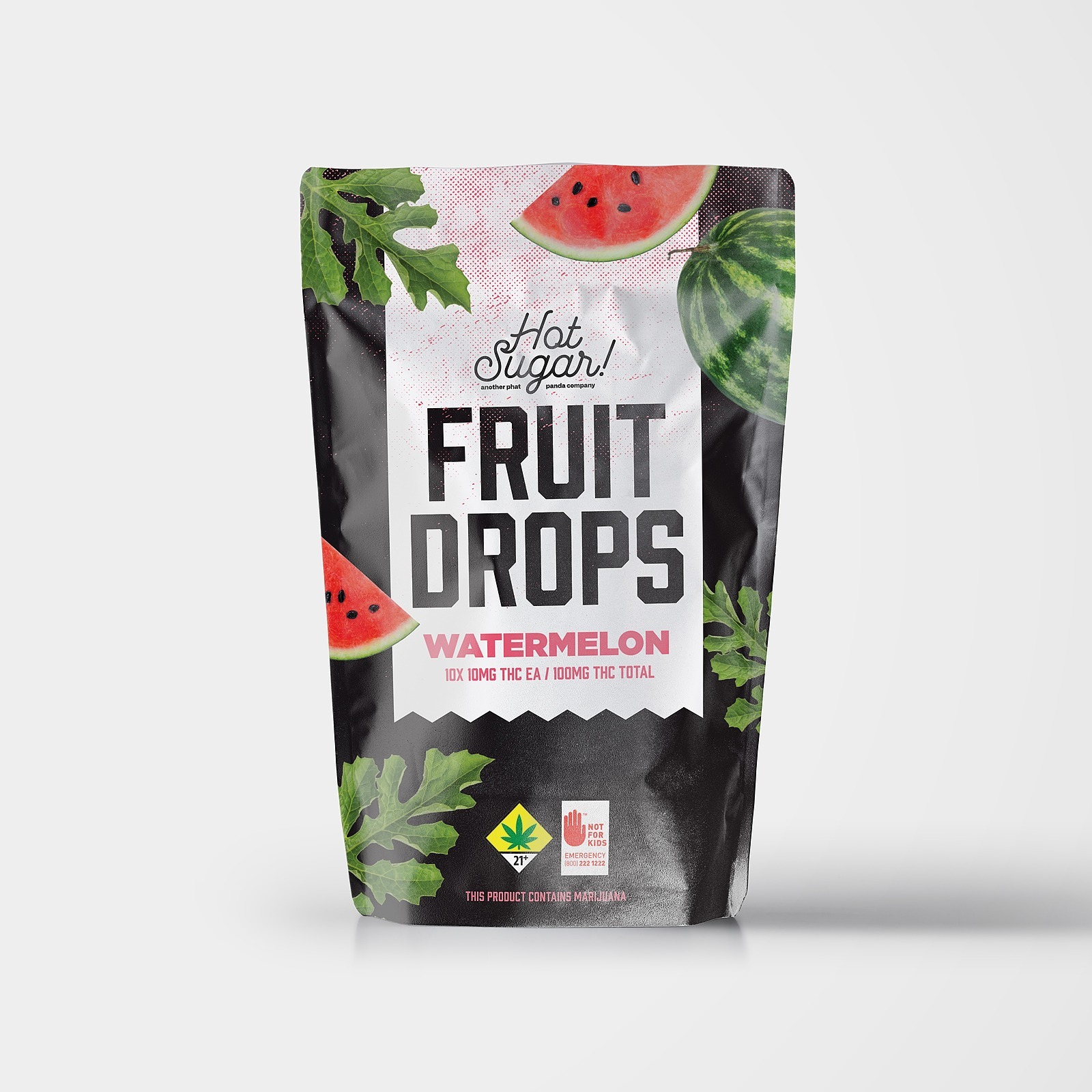 Fruit Drops | Watermelon | Soft Chew Edibles | 10pk | DOH | 100mg