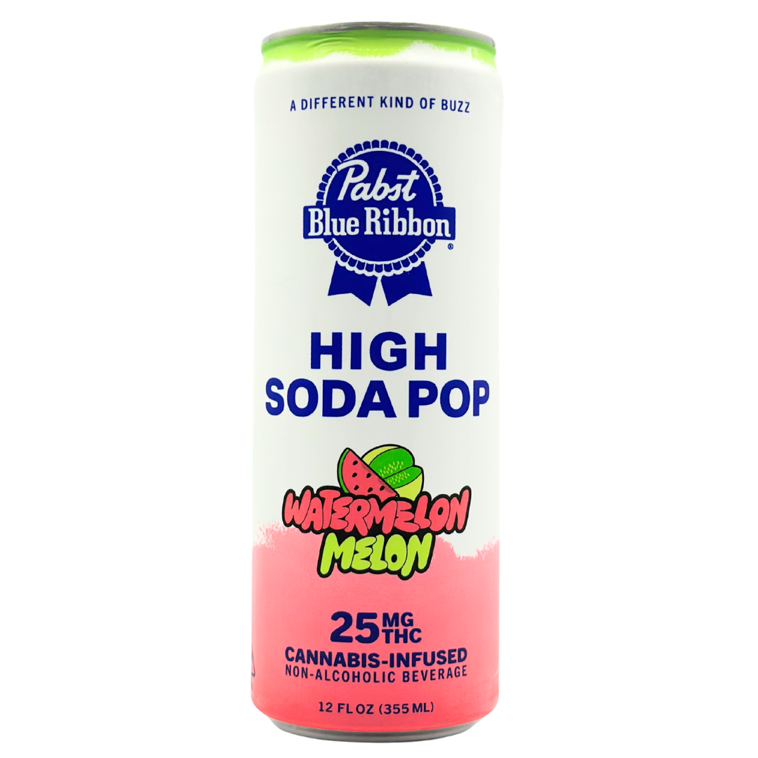 Pabst - High Soda - Watermelon Melon - Single - 12oz - 25mg