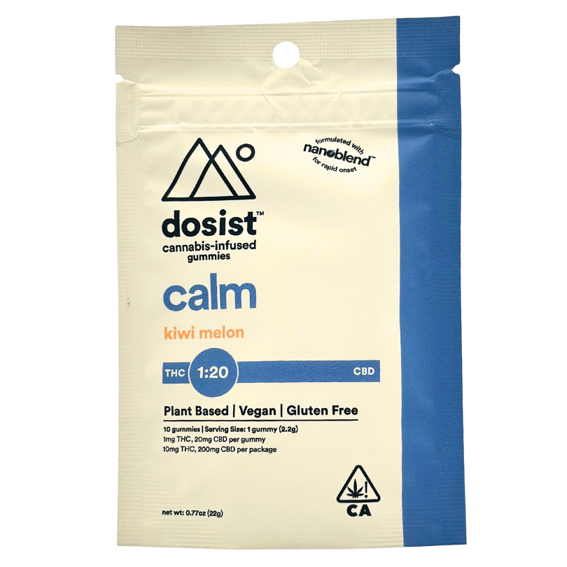 Dosist - Calm - Kiwi Melon 1:20 THC/CBD - Gummies - 10pk - 10mgTHC/200mgCBD