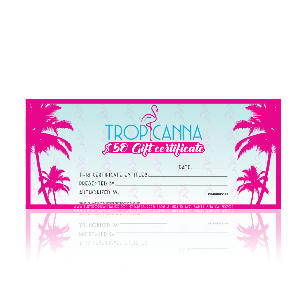 Tropicanna Gift Certificate $50