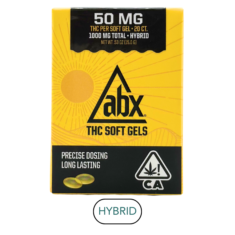 ABX - Soft Gels - 50mgTHC Each - Capsules - 20pk - 1000mg