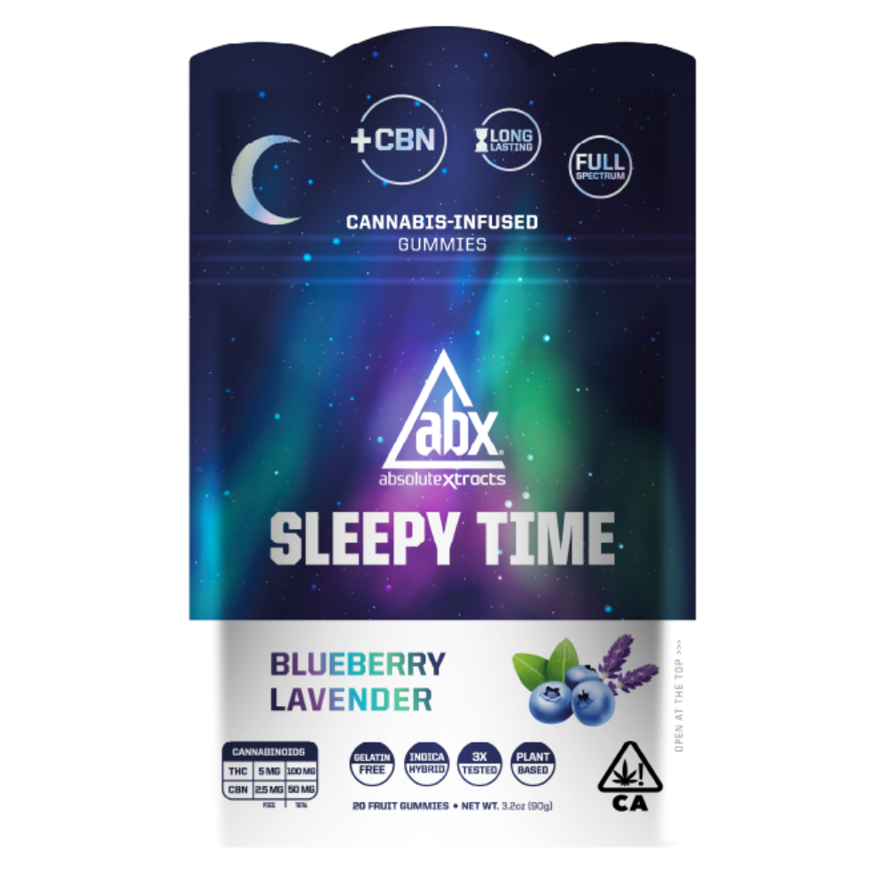 ABX Sleepy Time + CBN Gummies 20pk - Blueberry Lavender