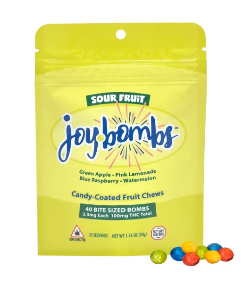 JoyBombs Sour 100mg 40pk (V/GF)