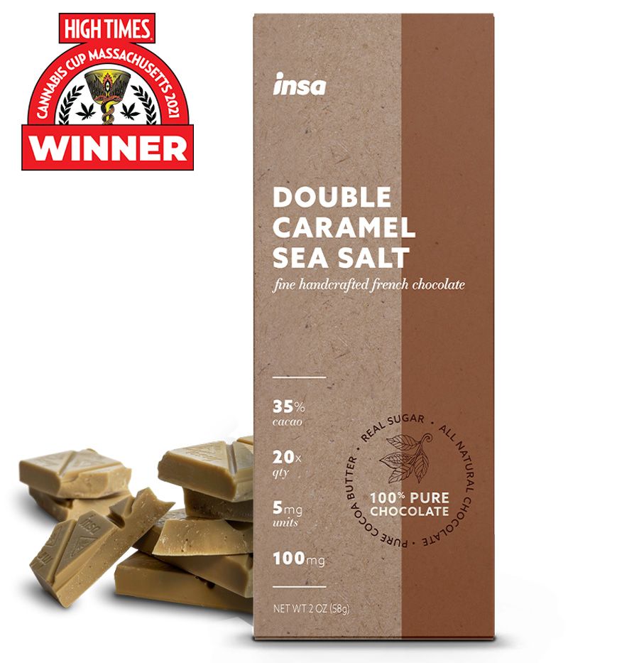 Double Caramel Sea Salt Chocolate Bar | 100mg