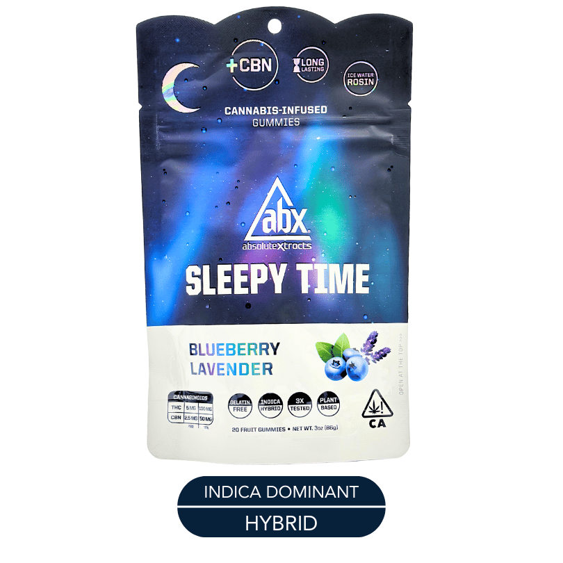 ABX - Sleepy Time - Blueberry Lavender - CBN - Gummies - 100mg - 20pk