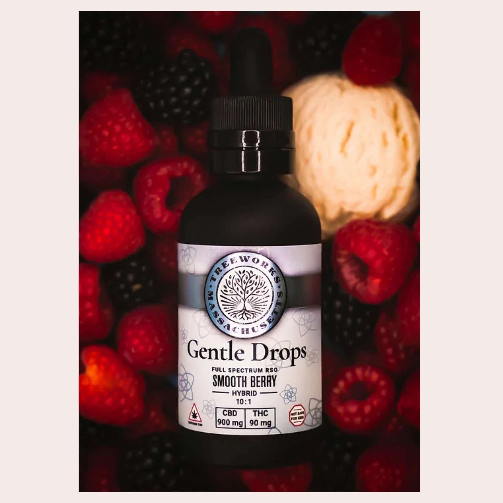 Gentle Drops 10:1 CBD:THC (60ml RSO Tincture) | Treeworks