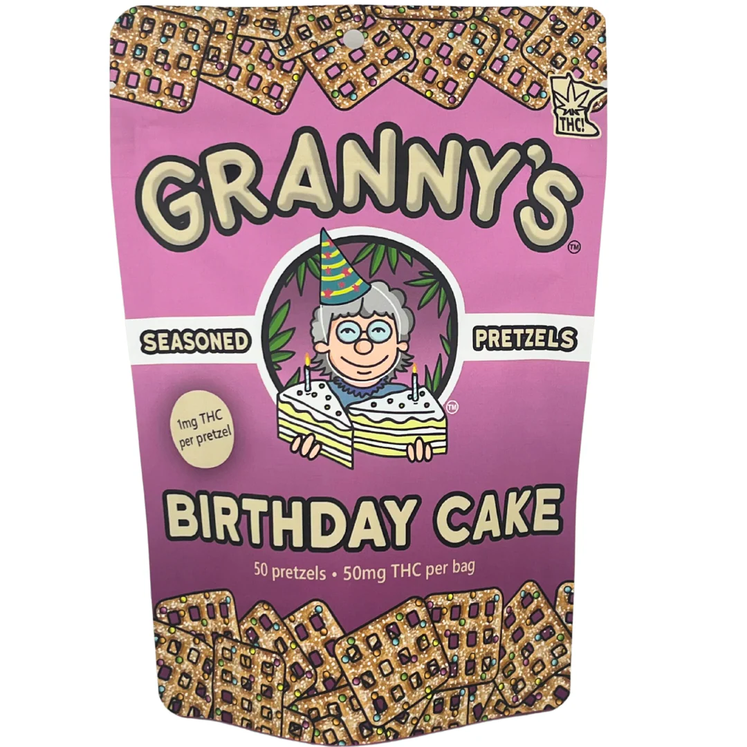 Granny's | Birthday Cake Pretzels | 50mg THC