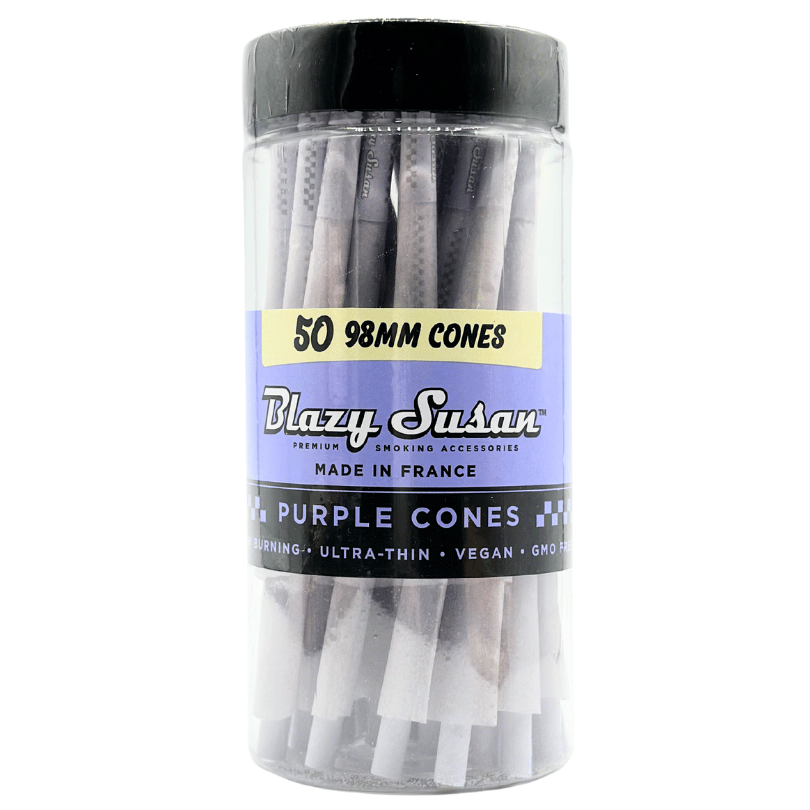Blazy Susan - 98MM Cone Jar Purple 50ct - Accessories