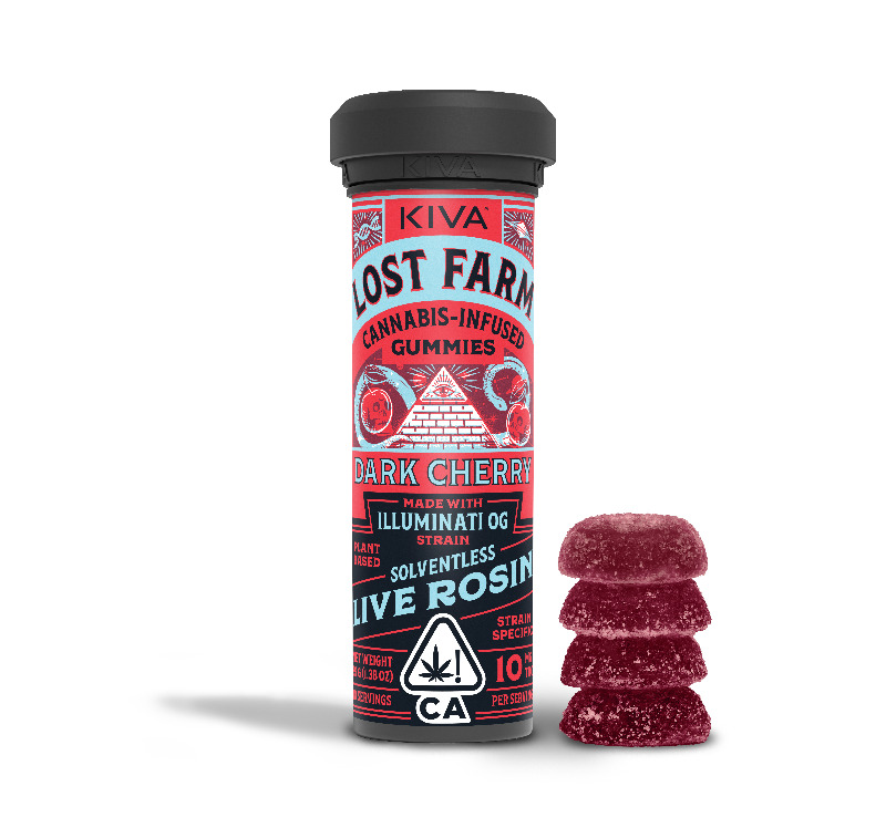 Lost Farm - Dark Cherry (Illuminati OG) Live Rosin Gummies 100mg