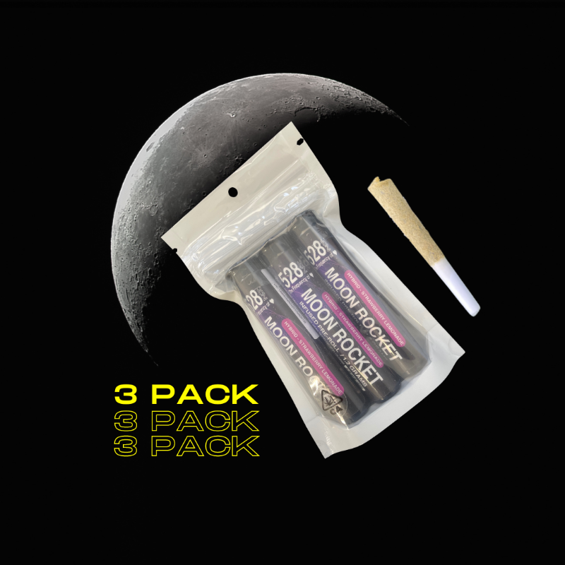 528 - Strawberry Lemonade - Moon Rocket - w/ Kief (3pk) - 3.6 Grams