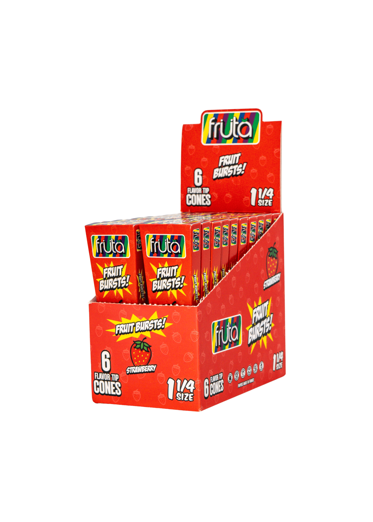 FRUTA Flavored Cones 1 1/4 | Strawberry
