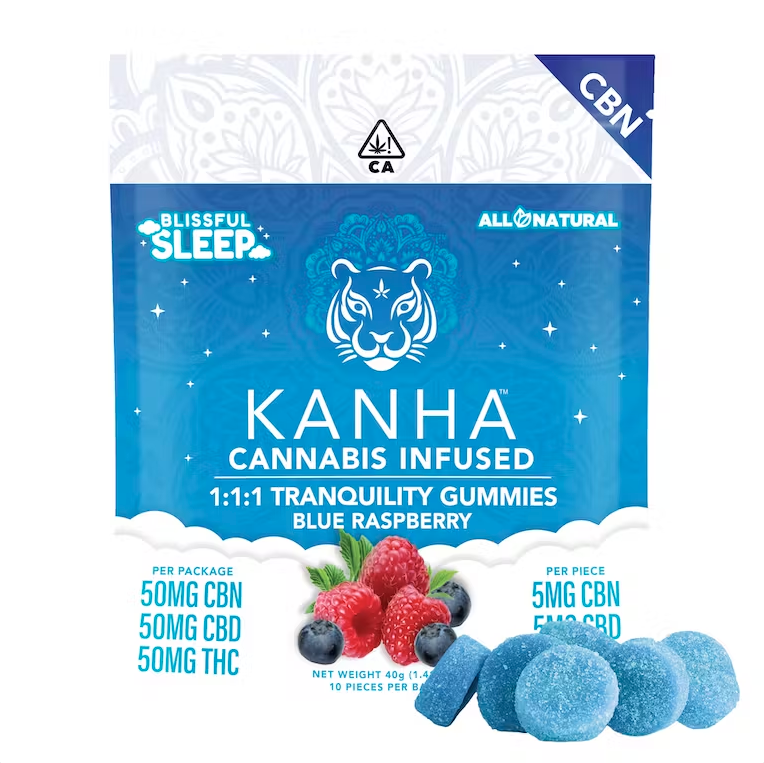 Edible: Tranquility (1:1:1 CBN:CBD:THC Gummy) - 100mg