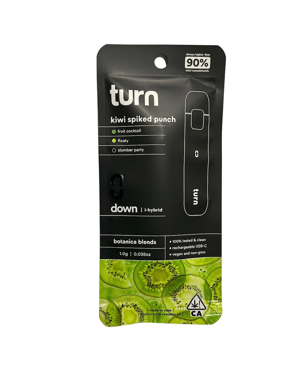 Turn - Kiwi Spiked Punch Turn Down Disposable 1g