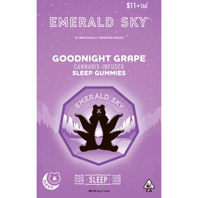Goodnight Grape 5:2:1 THC:CBN:CBD GUMMIES - Emerald Sky