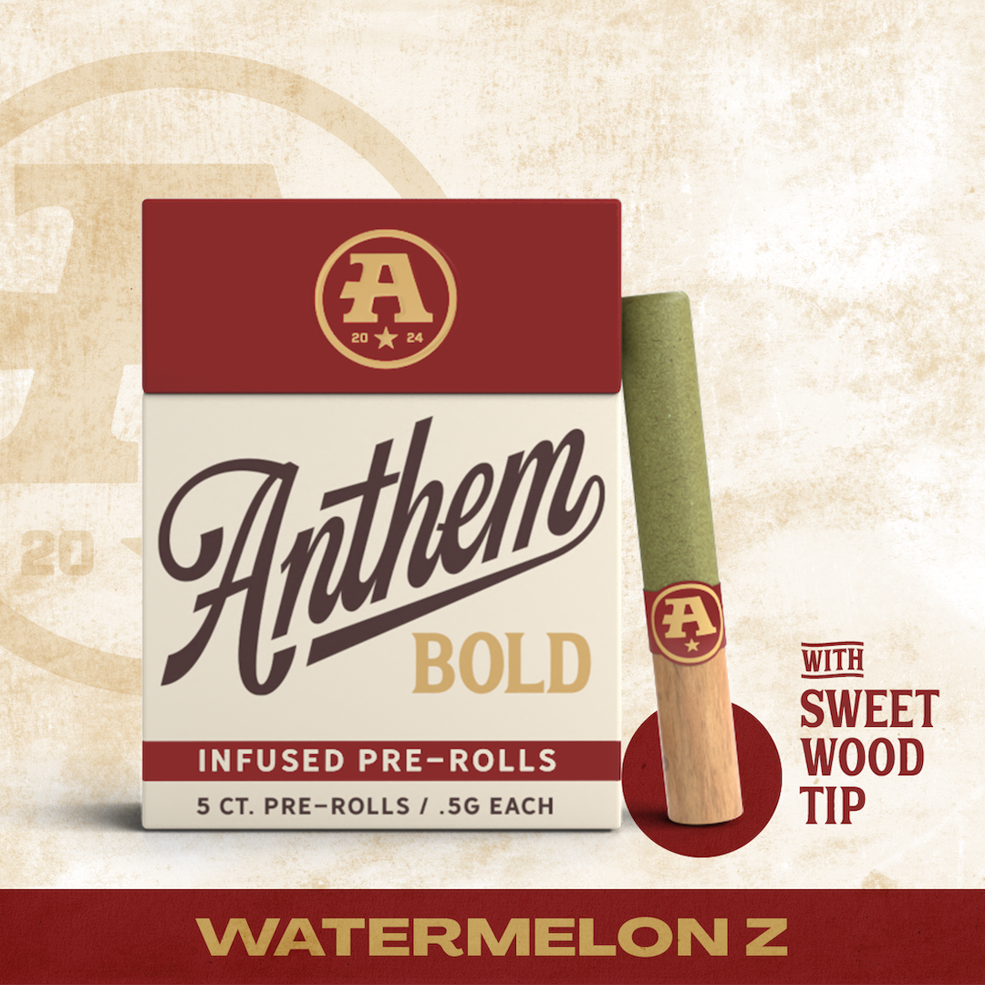 Anthem Bold | Watermelon Z 5pk | Infused Preroll | 2.5g
