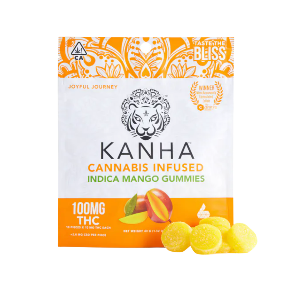 Kanha Gummies 100mg 10pk - Mango (I)
