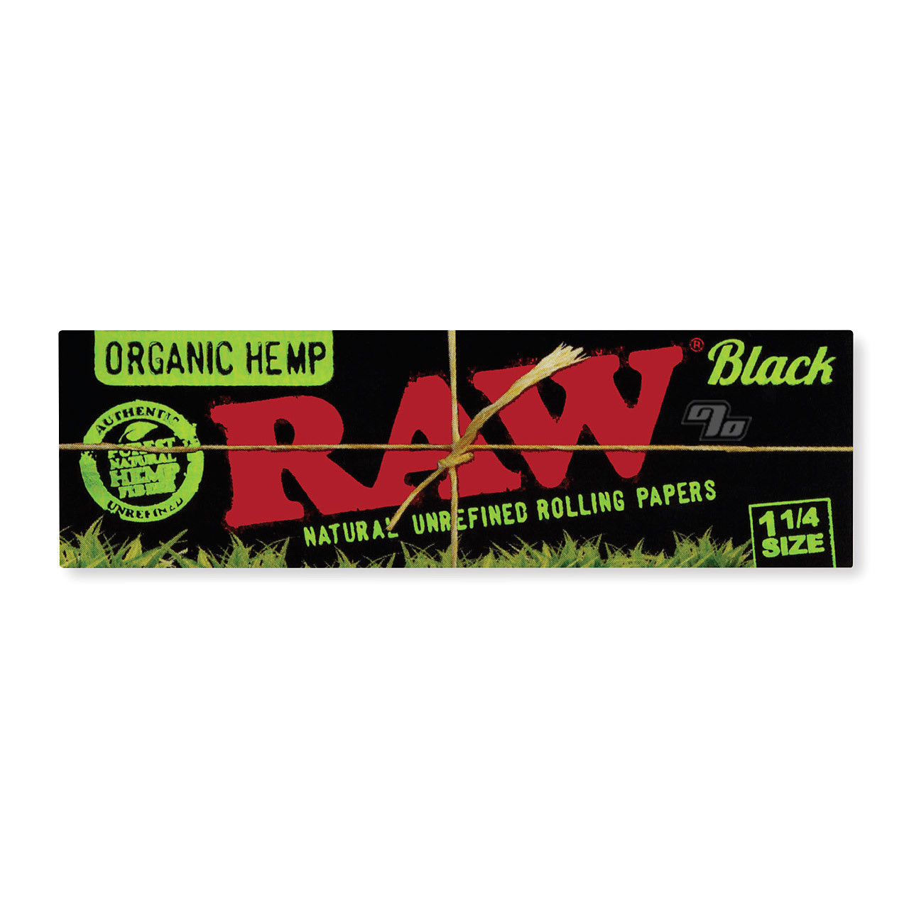 RAW Black Organic 1 1/4 Rolling Paper