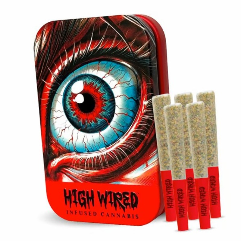High Wired | Citrus Sour | 1.75g/5pk Infused Pre Rolls