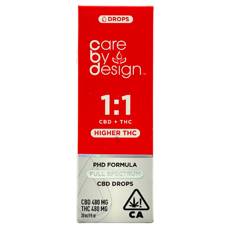 Care By Design - Full Spectrum CBD Drops Higher THC - 1:1 - Tincture - 30ml