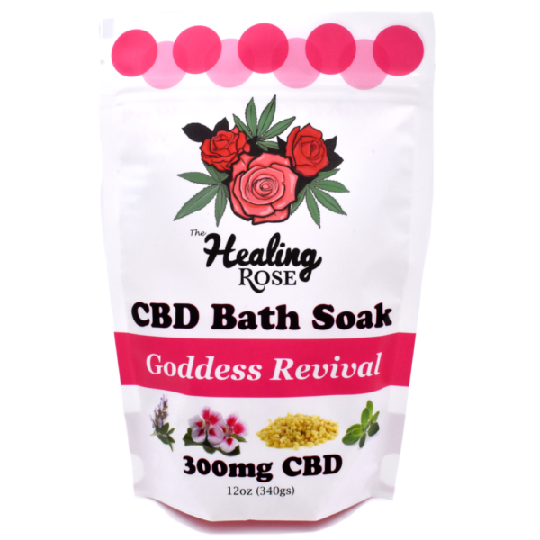 The Healing Rose Goddess Revival CBD Bath Soak 300mg 12oz
