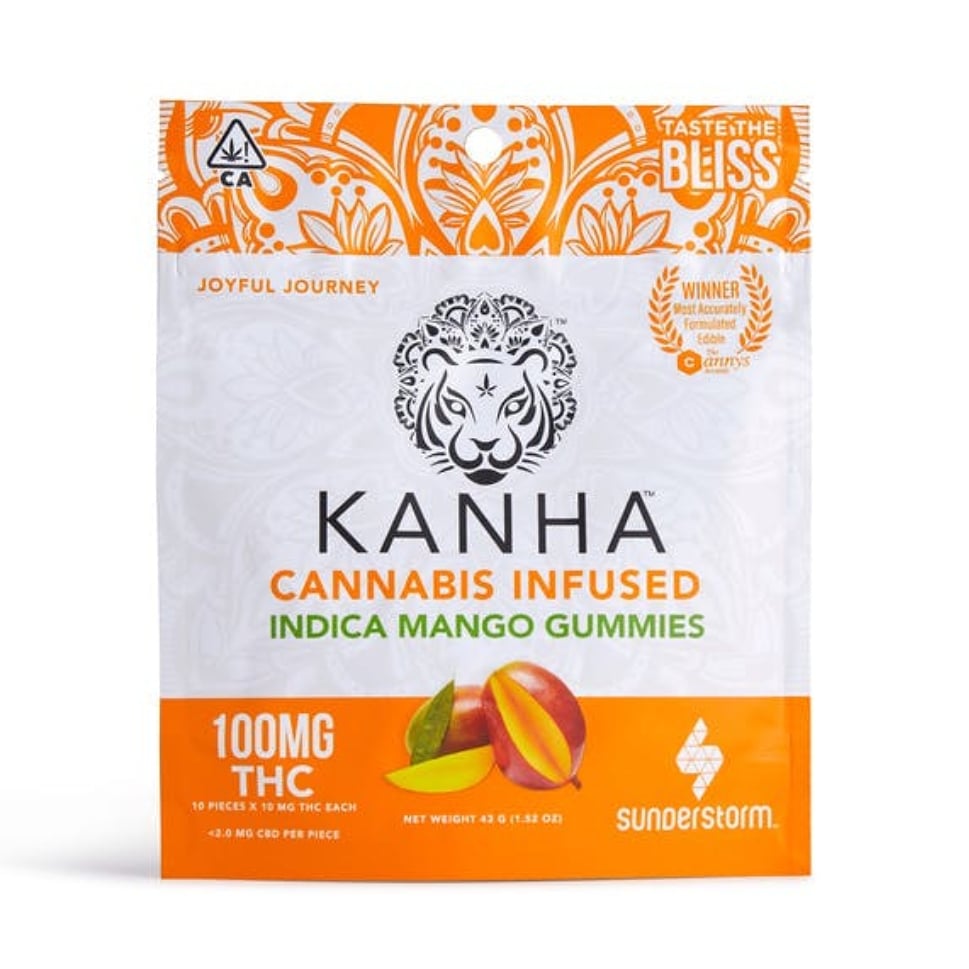 [Kanha] Gummies - 100mg - Mango (I)