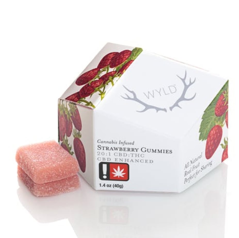 [WYLD] GUMMIES - 100mg - Strawberry 20:1 (CBD:THC)