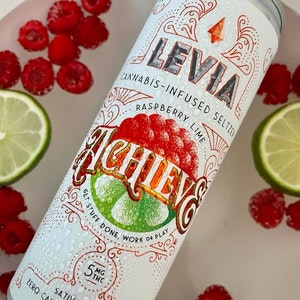 Levia Achieve Raspberry Lime Seltzer 5mg 12oz