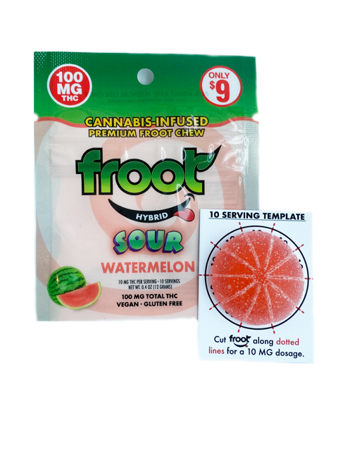 Froot - Sour Watermelon - Edible - 1pc - 100mg