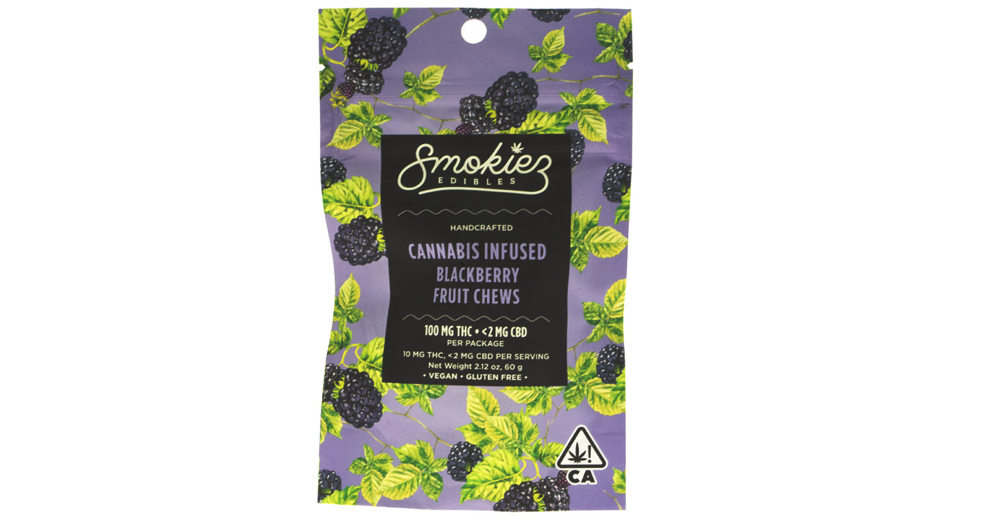 Smokiez Edibles Blackberry Fruit Chews 100mg San Diego, Vista