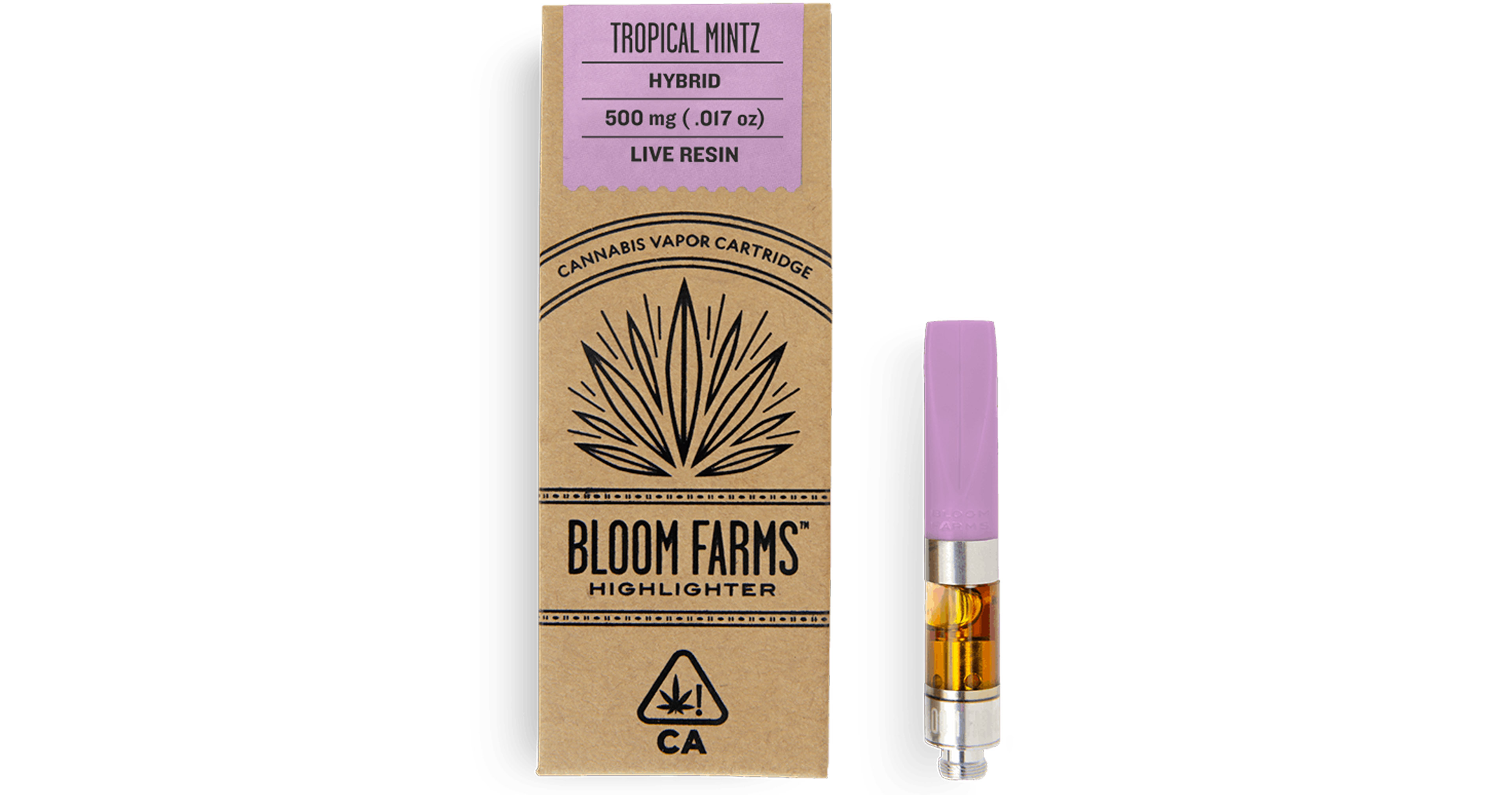Bloom Farms Tropical Mintz Live Resin Cartridge 0.5g San Diego