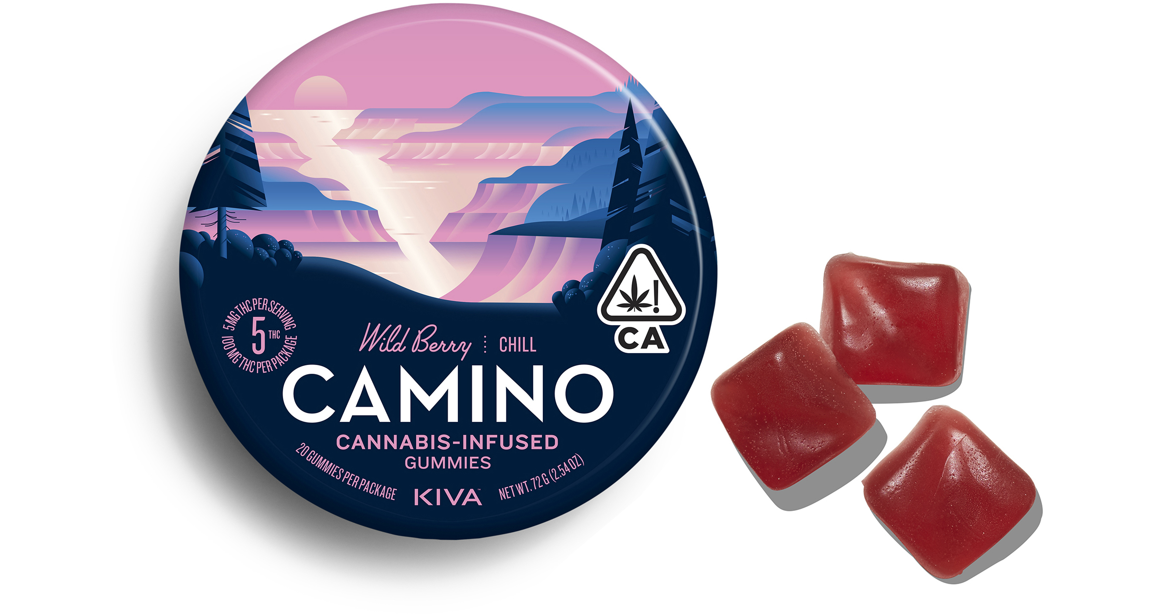 Camino Wild Berry Gummies 100mg San Diego, Vista & Imperial