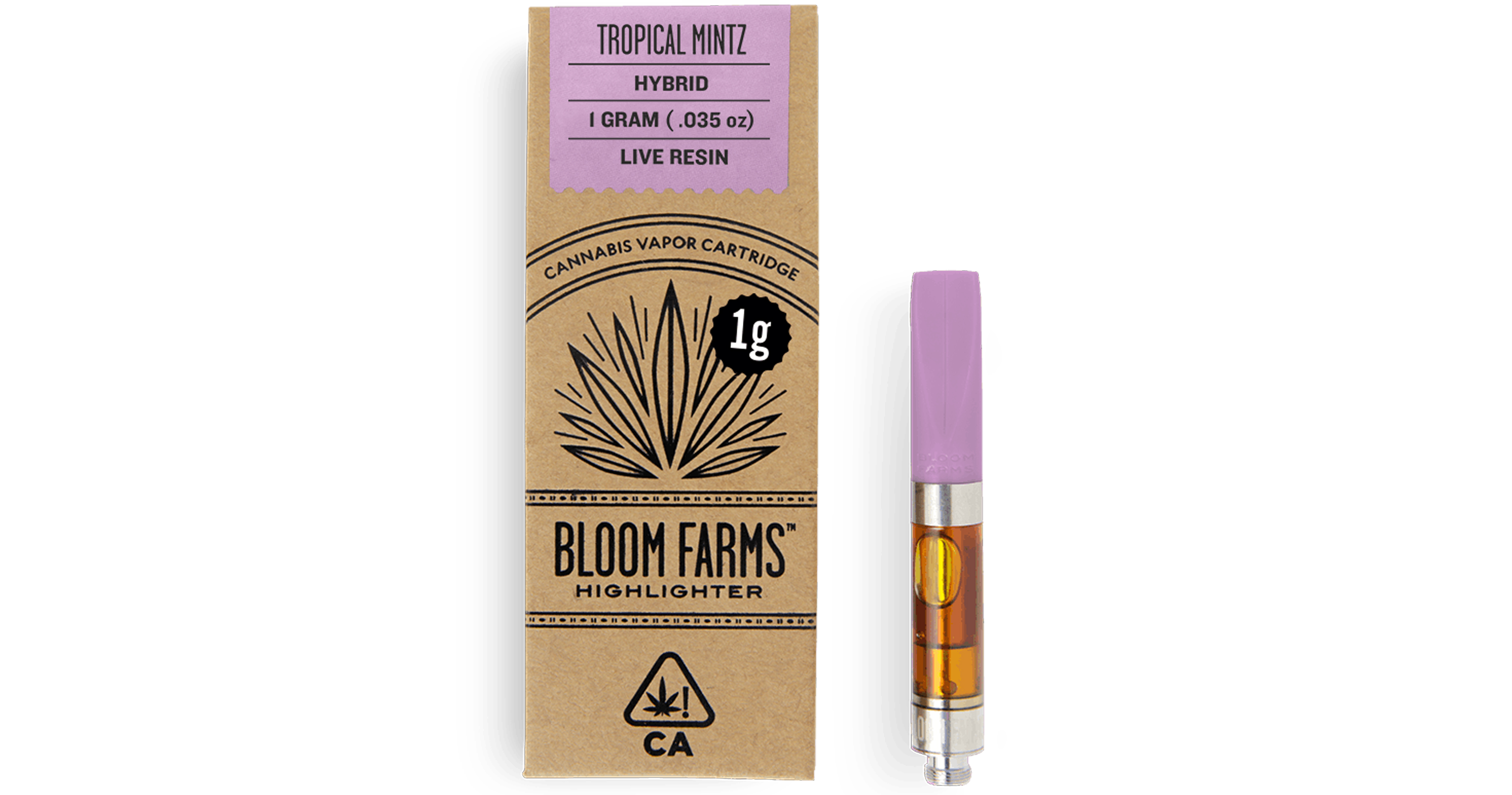 Bloom Farms Tropical Mintz Live Resin Cartridge 1g San Diego