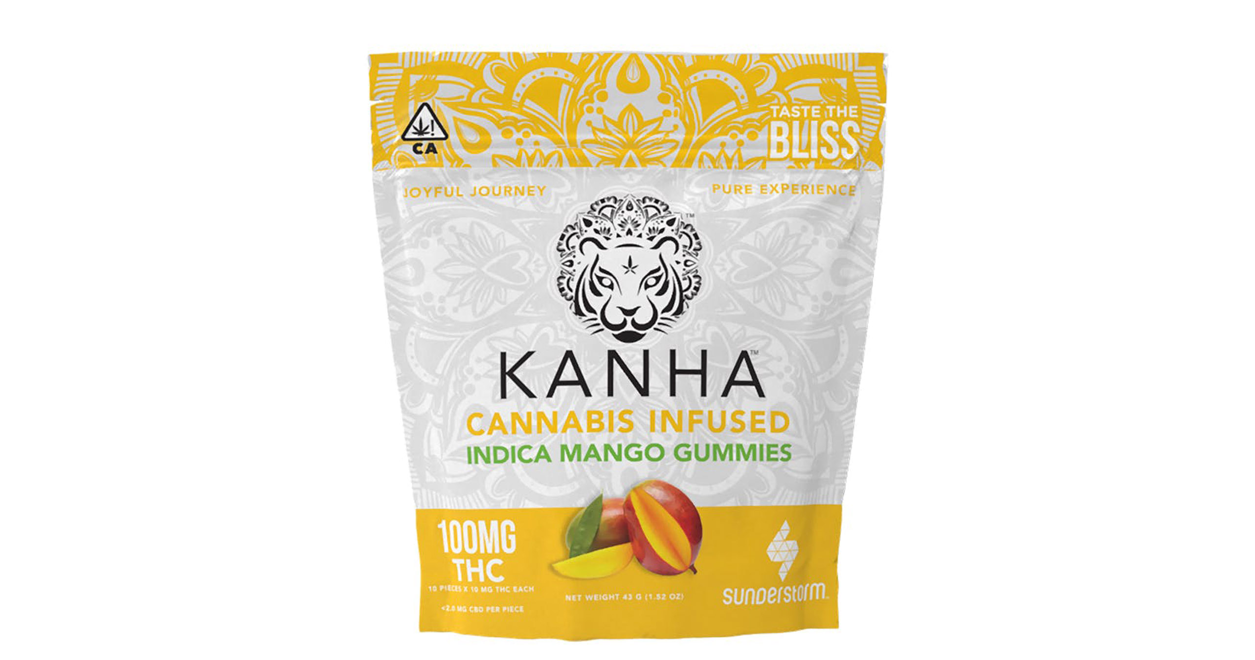 Kanha Indica Mango Gummies 100mg San Diego, Vista & Imperial