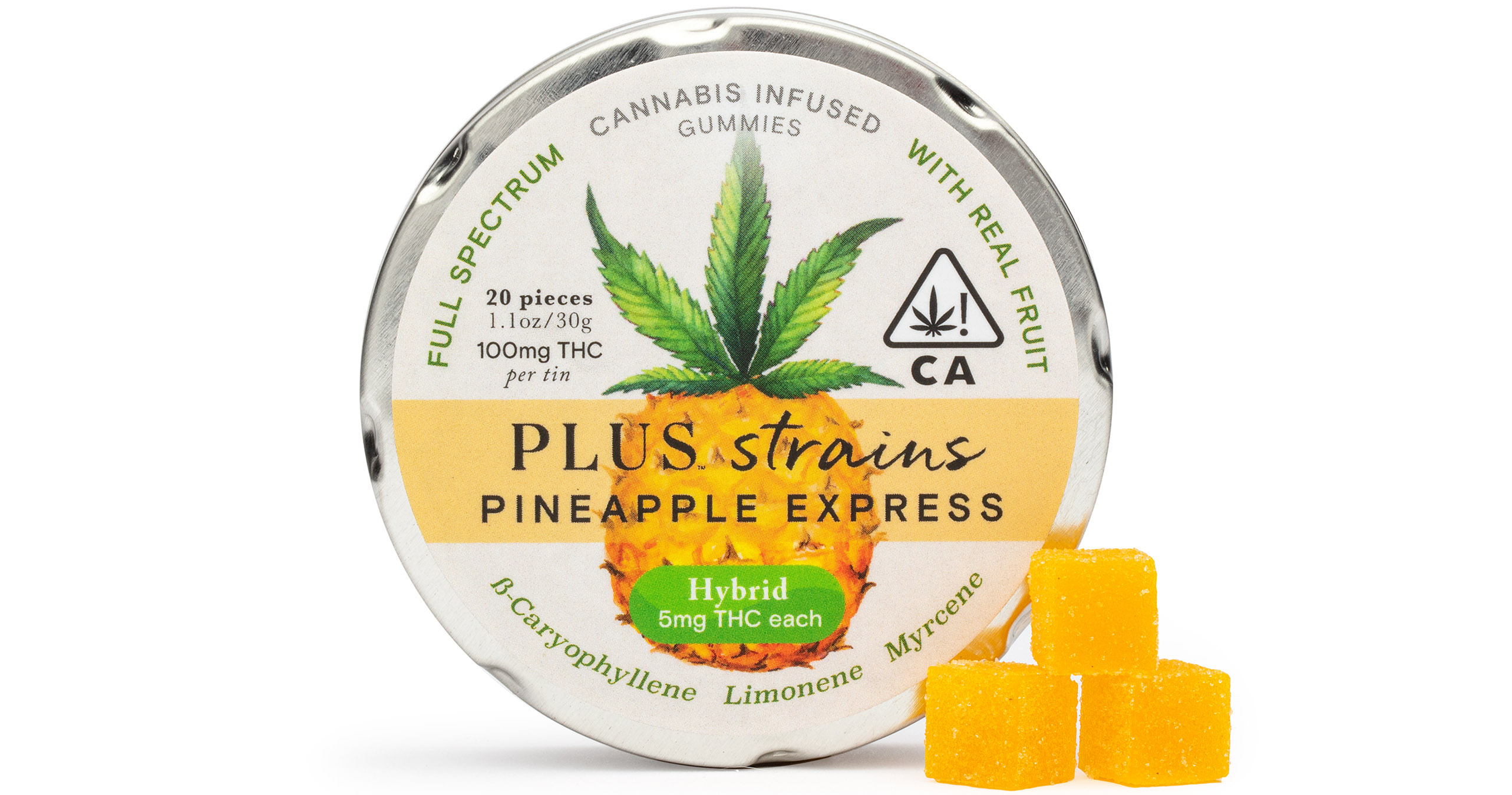 Plus Pineapple Express Hybrid Gummies 100mg San Diego, Vista