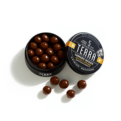 Terra - Edible:  Sea Salt Caramel Milk Chocolate- 100mg