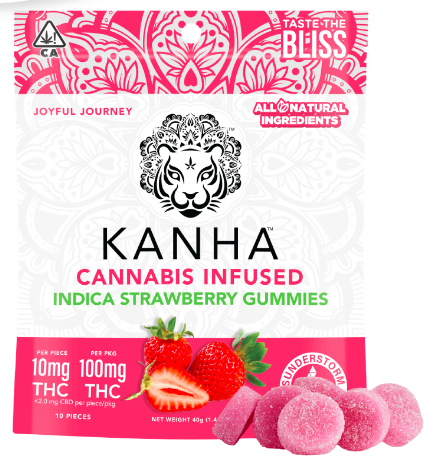 Indica Strawberry Gummies Kanha